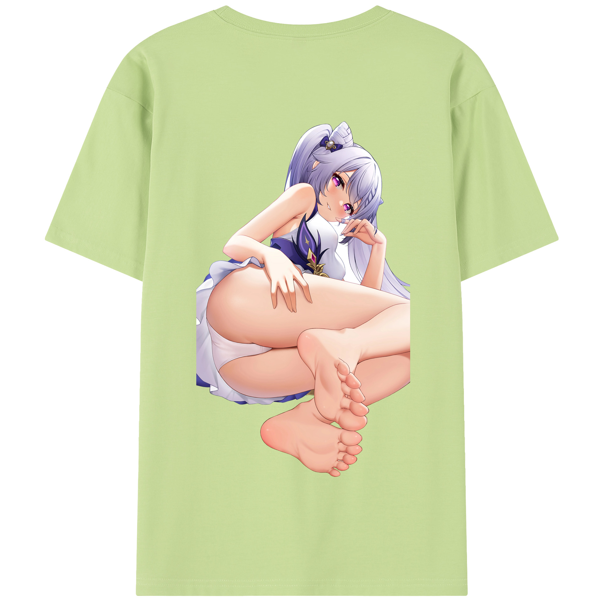 げんし神 刻晴 こくせい genshin Kokusei 綿100％半袖Tシャツ（背面プリント）